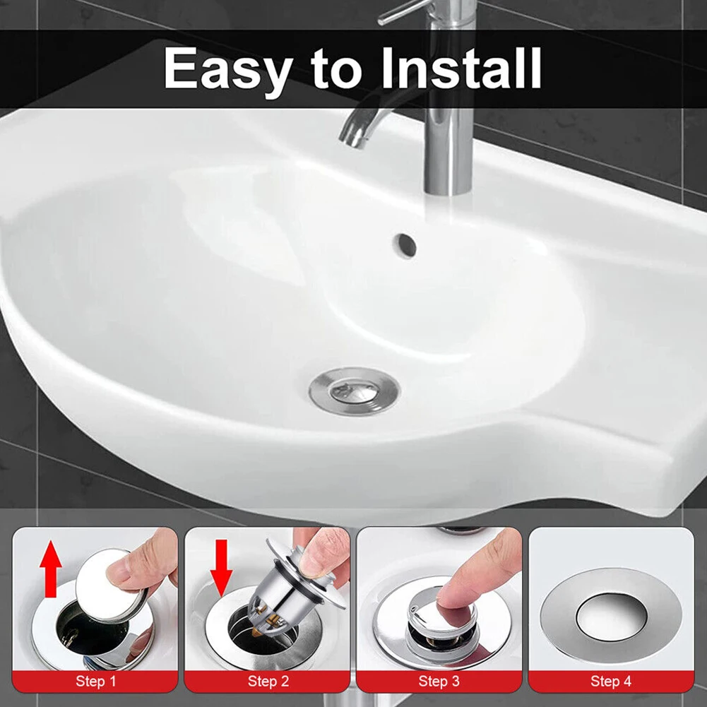 Basin Pop-up Drain Filter Bathtub Kitchen Sink Strainer Sink Strainer Plug Stopper Replacement Kitchen Accessories
Basin Pop-up Drain Filter Bathtub Kitchen Sink Strainer Sink Strainer Plug Stopper Replacement Kitchen Accessories
