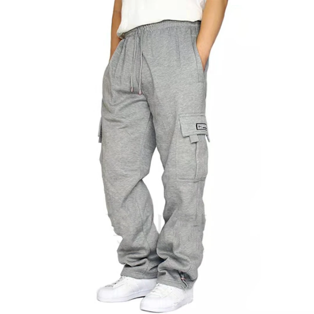 Mens Casual Joggers Trousers Sweatpants Loose Multi Pocket Fleece Cargo Pants Male Outwear Straight Slacks Long Trousers A50
Mens Casual Joggers Trousers Sweatpants Loose Multi Pocket Fleece Cargo Pants Male Outwear Straight Slacks Long Trousers A50