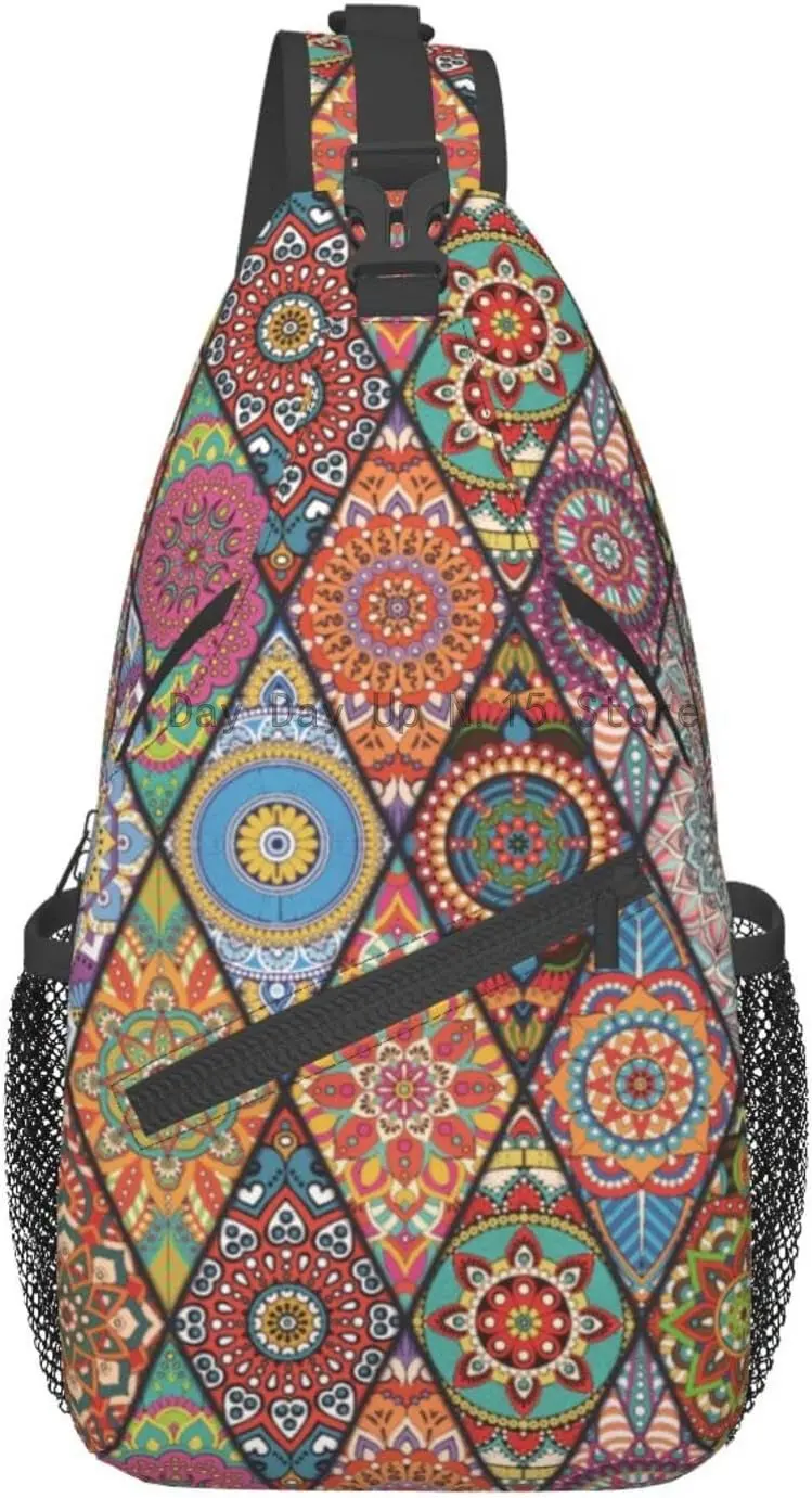 Daypacks Pattern Rope Chest Shoulder Daypack For Men Women(Bohemian Retro Cube Flower)
Daypacks Pattern Rope Chest Shoulder Daypack For Men Women(Bohemian Retro Cube Flower)