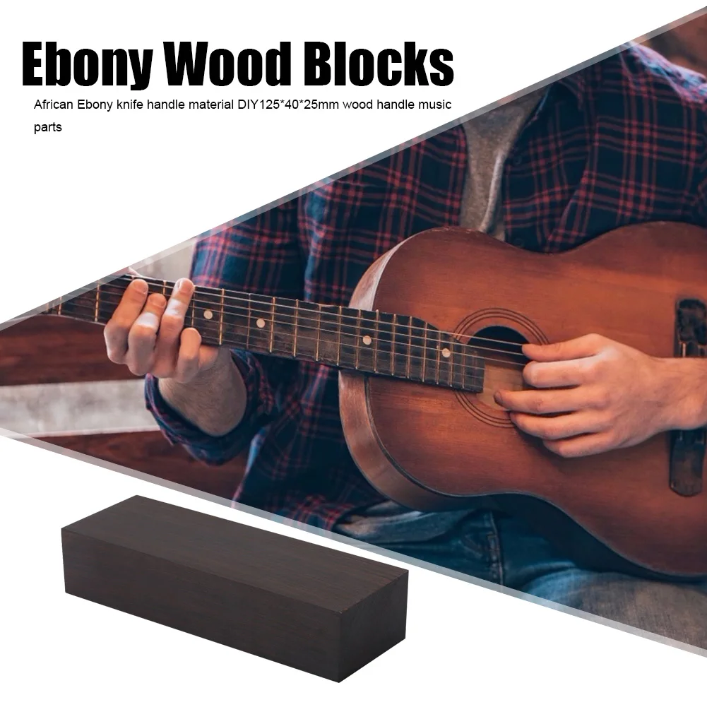 African Ebony DIY Anti-aging Convenient Knife Guitar Handle Material for Durable Musical Instrument 120x40x25mm Black
African Ebony DIY Anti-aging Convenient Knife Guitar Handle Material for Durable Musical Instrument 120x40x25mm Black
