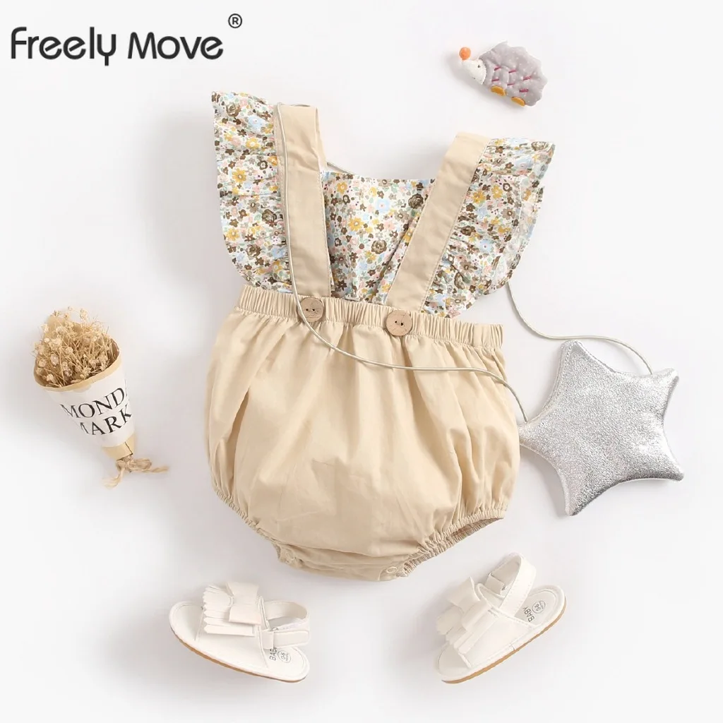 Freely Move Girl Rompers Sleeveless Romper Jumpsuits Summer One-piece New Fashion Floral Pirnt Cotton Newborn Baby Girl Clothes
Freely Move Girl Rompers Sleeveless Romper Jumpsuits Summer One-piece New Fashion Floral Pirnt Cotton Newborn Baby Girl Clothes