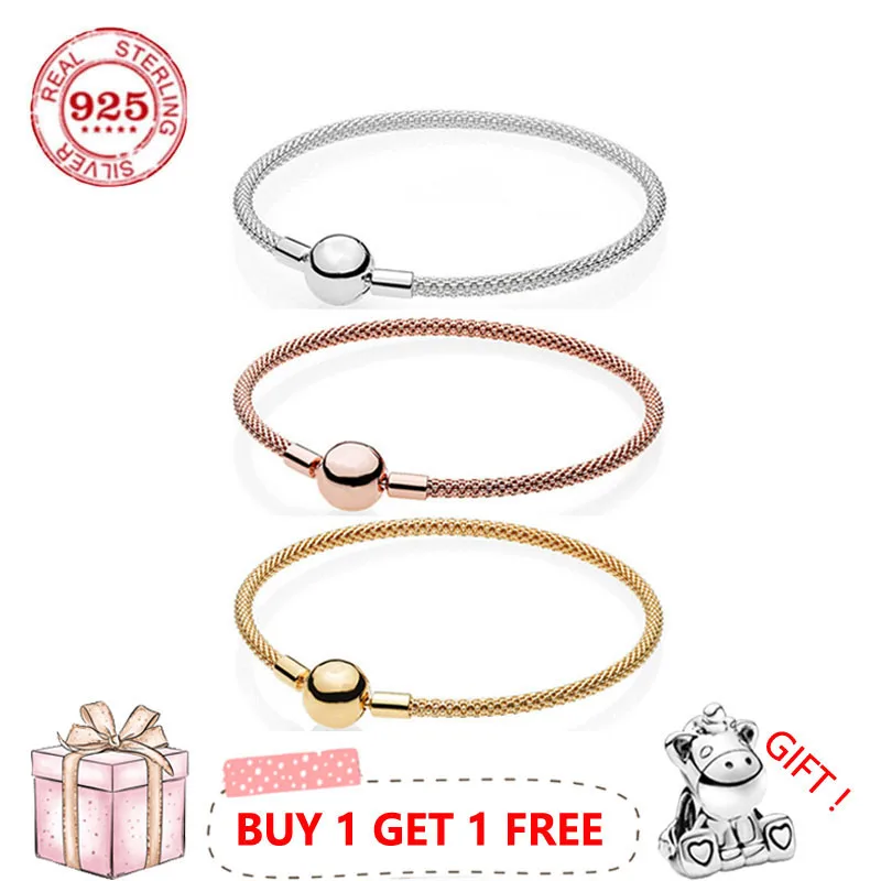 Классический плетеный браслет из стерлингового серебра 925 пробы, шелковый браслет с застежкой трех цветов, Европейский Шарм-браслет, ювелир... 
Классический плетеный браслет из стерлингового серебра 925 пробы, шелковый браслет с застежкой трех цветов, Европейский Шарм-браслет, ювелир...
