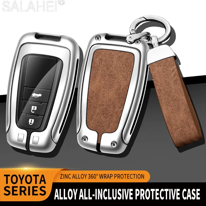 Car Key Case Cover Shell For Toyota Corolla Camry RAV4 Highlander Avalon C-HR Allion Prado Crown Kluger Wildlander Accessories
Car Key Case Cover Shell For Toyota Corolla Camry RAV4 Highlander Avalon C-HR Allion Prado Crown Kluger Wildlander Accessories