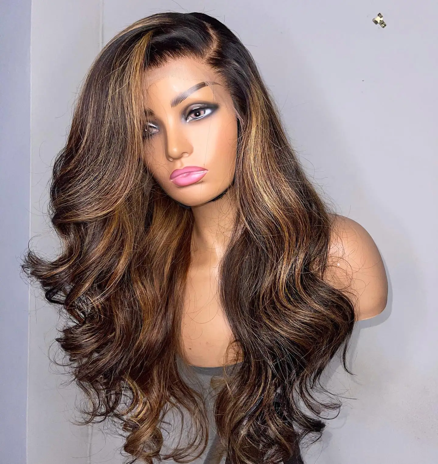 Highlight Wig HD Lace Frontal Wig Colored Human Hair Wigs Ombre Body Wave 13X6 Lace Front 180 Density Braizilian For Black Women
Highlight Wig HD Lace Frontal Wig Colored Human Hair Wigs Ombre Body Wave 13X6 Lace Front 180 Density Braizilian For Black Women