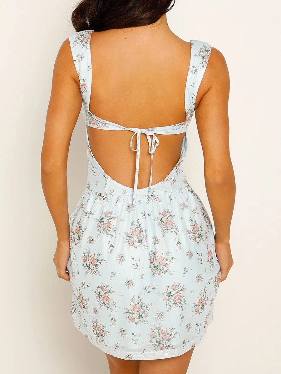 Women s Y2K Sleeveless Backless Floral Dress Summer A-Line Dress Sleeveless Square Neck Tie Back Floral Print Mini Dress Square
Women s Y2K Sleeveless Backless Floral Dress Summer A-Line Dress Sleeveless Square Neck Tie Back Floral Print Mini Dress Square