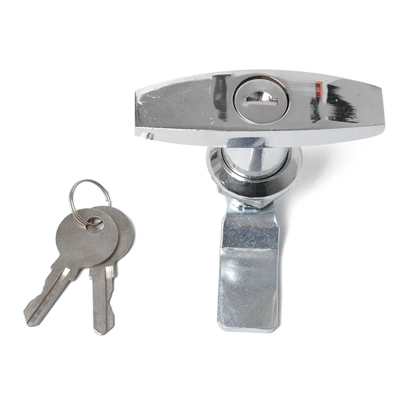 Поворотный Т-образный замок с ключами для прицепа, фургона, ящика для инструментов, распределительный ящик для грузовика, фургона 
Поворотный Т-образный замок с ключами для прицепа, фургона, ящика для инструментов, распределительный ящик для грузовика, фургона