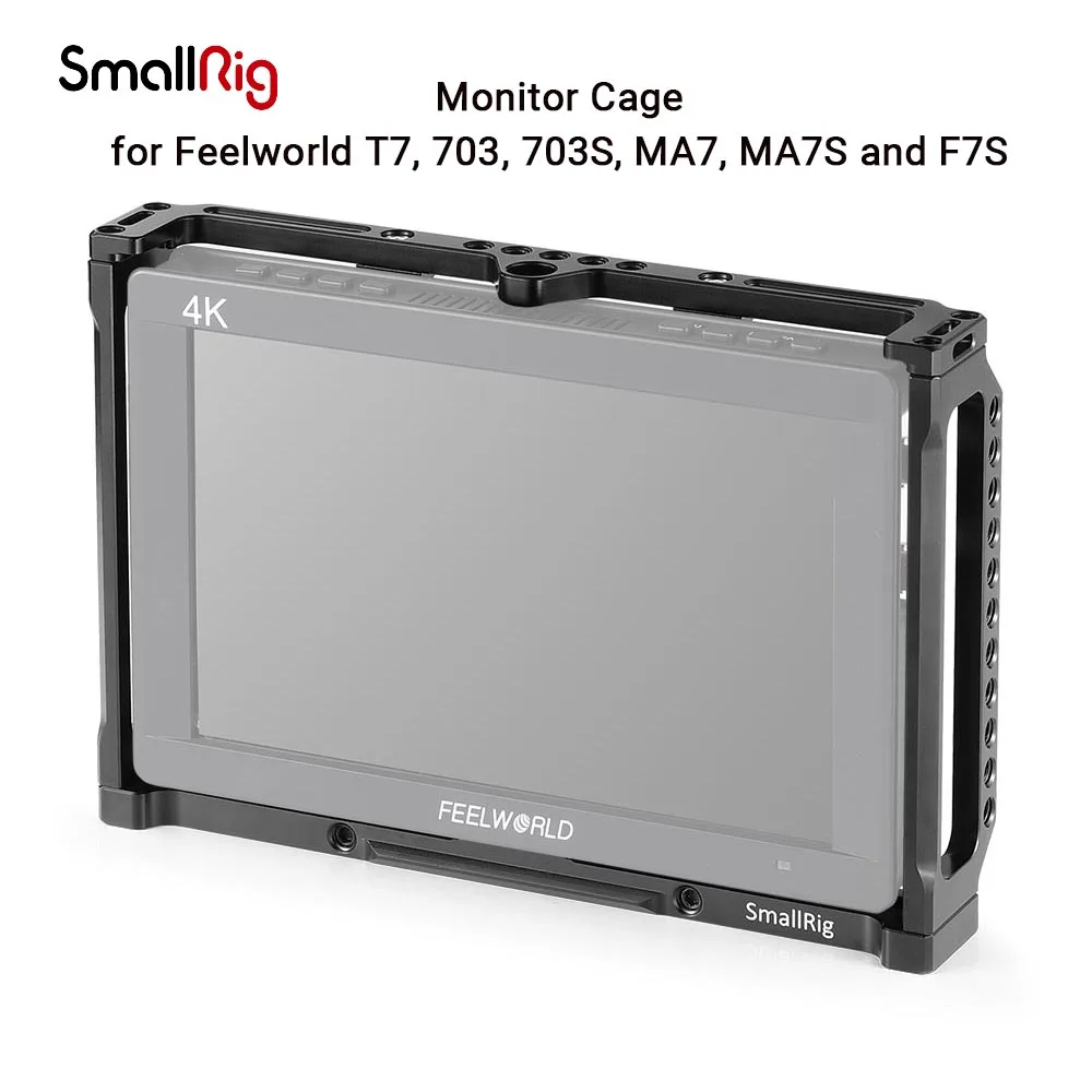 Защитная клетка SmallRig для 7-дюймового монитора Feelworld T7/703/703S/F7S, фитинговая клетка для монитора с НАТО Rail - 2233
Защитная клетка SmallRig для 7-дюймового монитора Feelworld T7/703/703S/F7S, фитинговая клетка для монитора с НАТО Rail - 2233