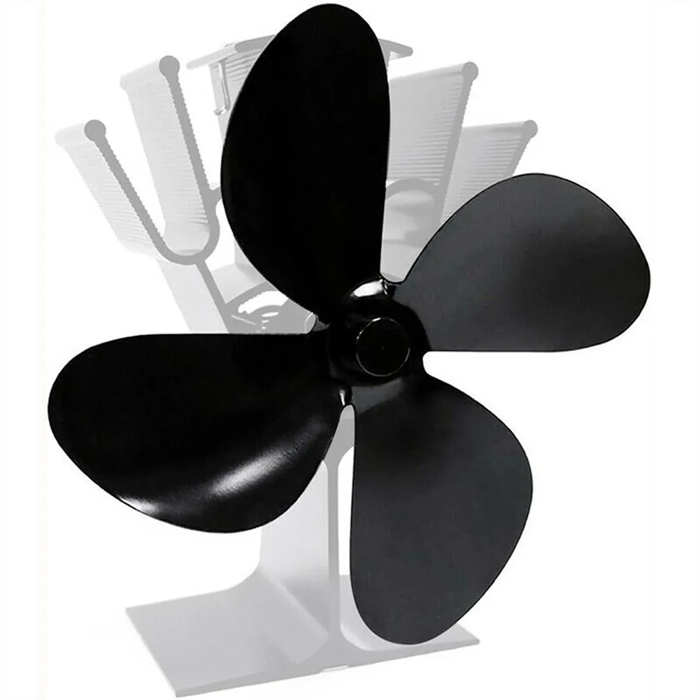 Fan Leaf Fan Blade Home Office Accessory Aluminum Alloy Heat-resistant Lightweight 4 Blades Black Heat Powered
Fan Leaf Fan Blade Home Office Accessory Aluminum Alloy Heat-resistant Lightweight 4 Blades Black Heat Powered