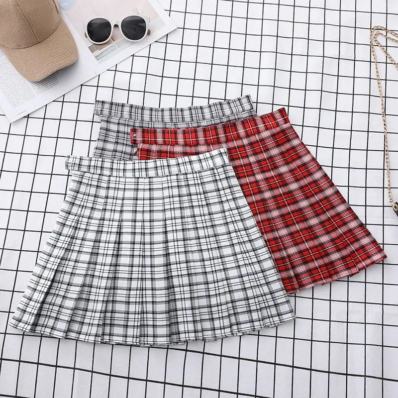 Plaid Skirt Fashion 2022 Summer Autumn Girl Y2k Korean A-line High-waisted Pleated For Women Clothes Black Mini Short Skirts
Plaid Skirt Fashion 2022 Summer Autumn Girl Y2k Korean A-line High-waisted Pleated For Women Clothes Black Mini Short Skirts