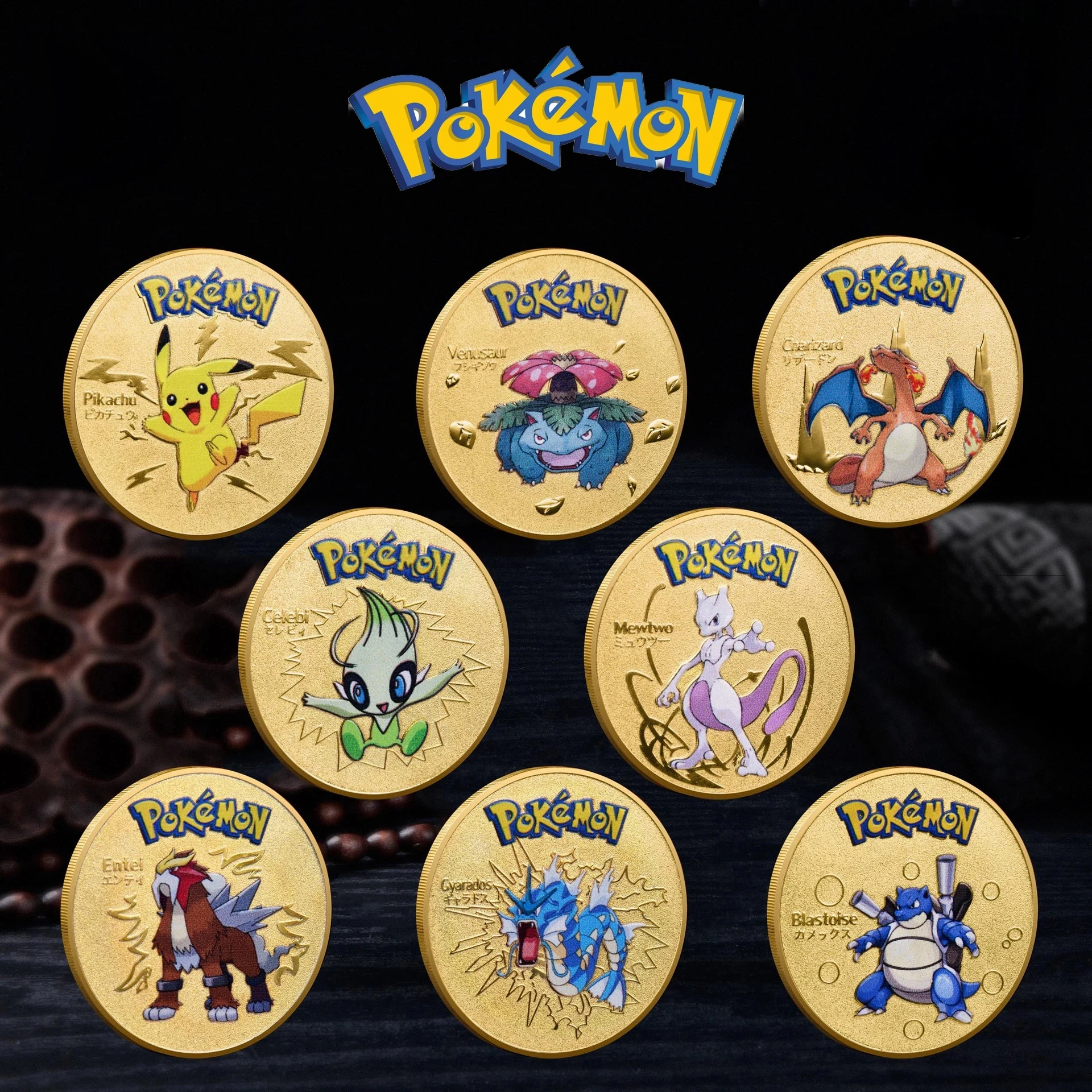 Pokemon Gold Coins Charizard Pikachu Golden Pokemon Cards Round Metal Coin Metal Mewtwo Coins Anime Commemorative Coin Kid Toys
Pokemon Gold Coins Charizard Pikachu Golden Pokemon Cards Round Metal Coin Metal Mewtwo Coins Anime Commemorative Coin Kid Toys