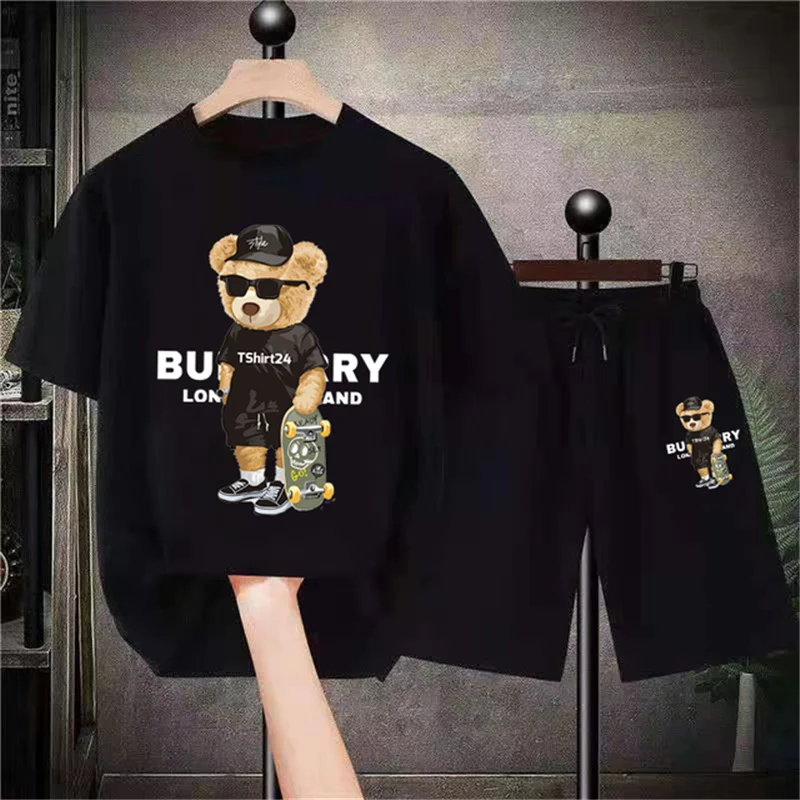 2023 Luxury Brand Outfits Mens Oversized Short Sets Man Summer Funny Bear Tshirt Shorts Suits Fashion Cotton Quality Streetwears
2023 Luxury Brand Outfits Mens Oversized Short Sets Man Summer Funny Bear Tshirt Shorts Suits Fashion Cotton Quality Streetwears
