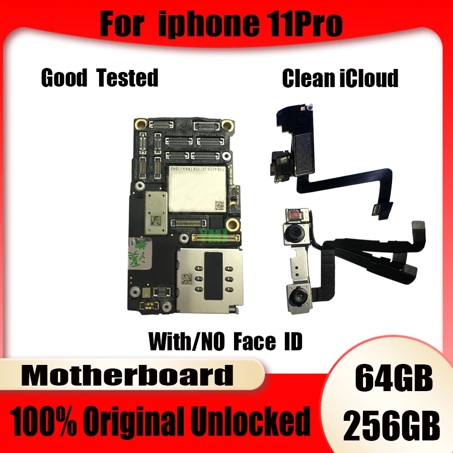 100% Unlocked For iPhone 11 pro Motherboard 64GB-256GB Original Clean icloud For iPhone 11 Pro Logic Board Full Tested Good Work
100% Unlocked For iPhone 11 pro Motherboard 64GB-256GB Original Clean icloud For iPhone 11 Pro Logic Board Full Tested Good Work
