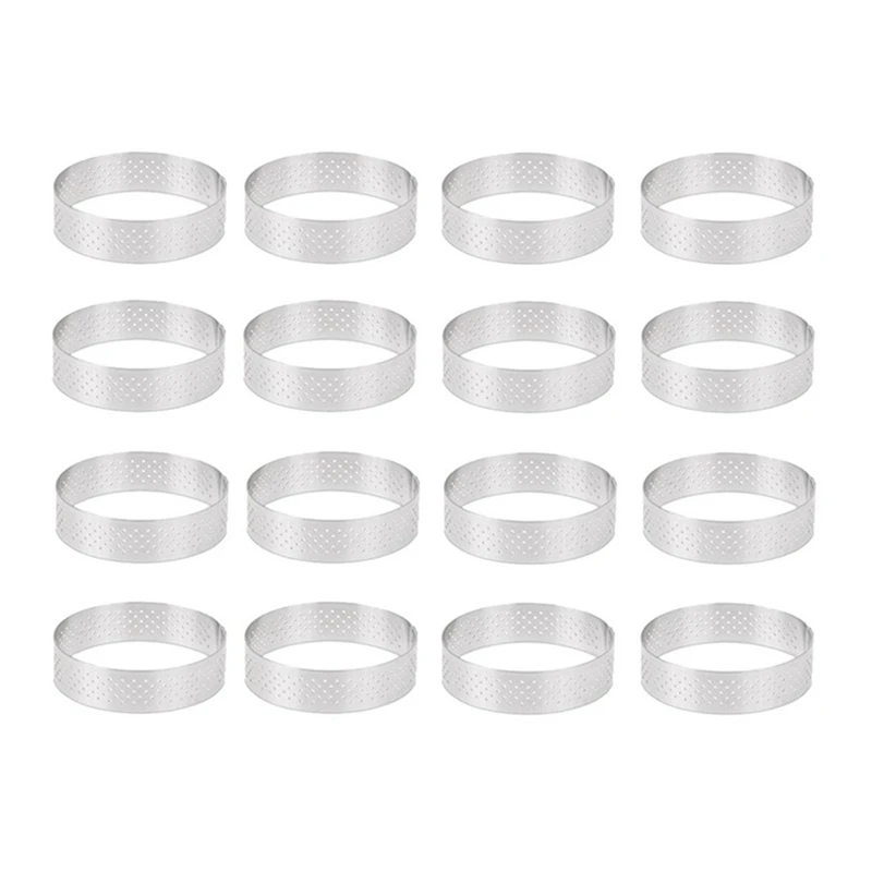 16Pcs French Dessert Mousse Fruit Pie Tart Ring Quiche Cake Mold 8Cm Stainless Steel Tartlet Molds
16Pcs French Dessert Mousse Fruit Pie Tart Ring Quiche Cake Mold 8Cm Stainless Steel Tartlet Molds