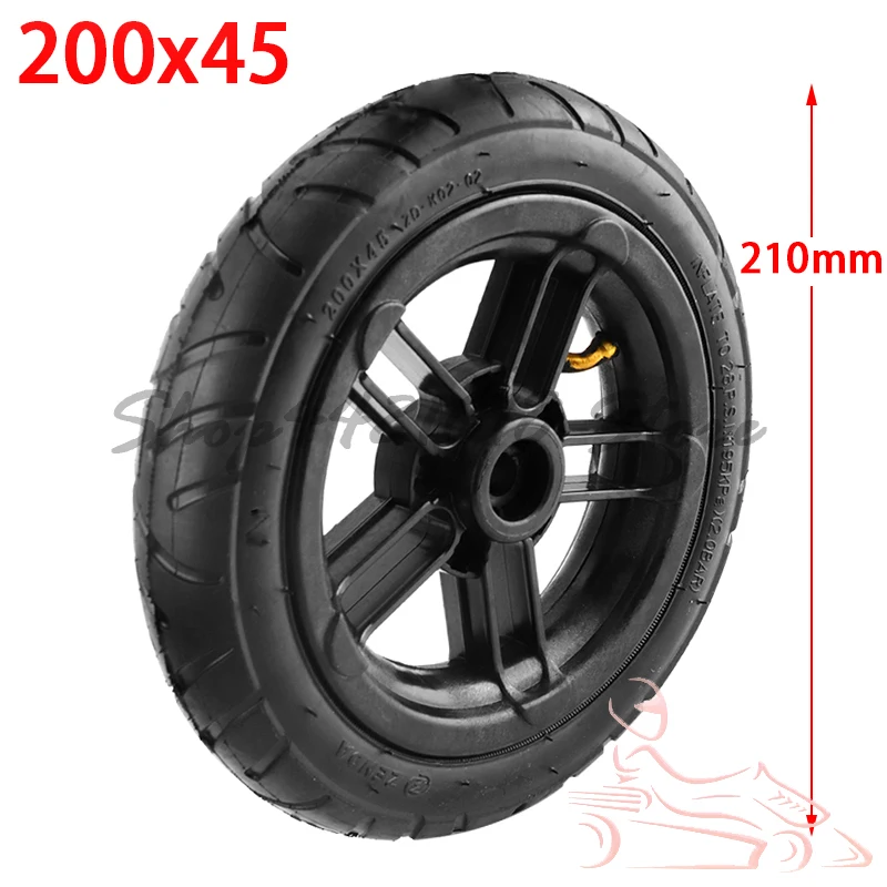 

Size 200x45 wheel tyre 8mm 10mm inner hole 8 inch 200*45Castor Wheel with Tyre & Tube motorcycle parts electric scooter