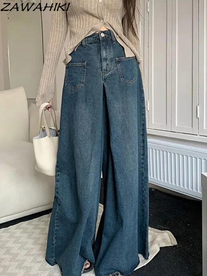 Vintage Wide Leg Denim Jeans Women Autumn High Waist Bagge Pants Woman Y2k Streetwear Loose Denim Trousers Female Clothes
Vintage Wide Leg Denim Jeans Women Autumn High Waist Bagge Pants Woman Y2k Streetwear Loose Denim Trousers Female Clothes