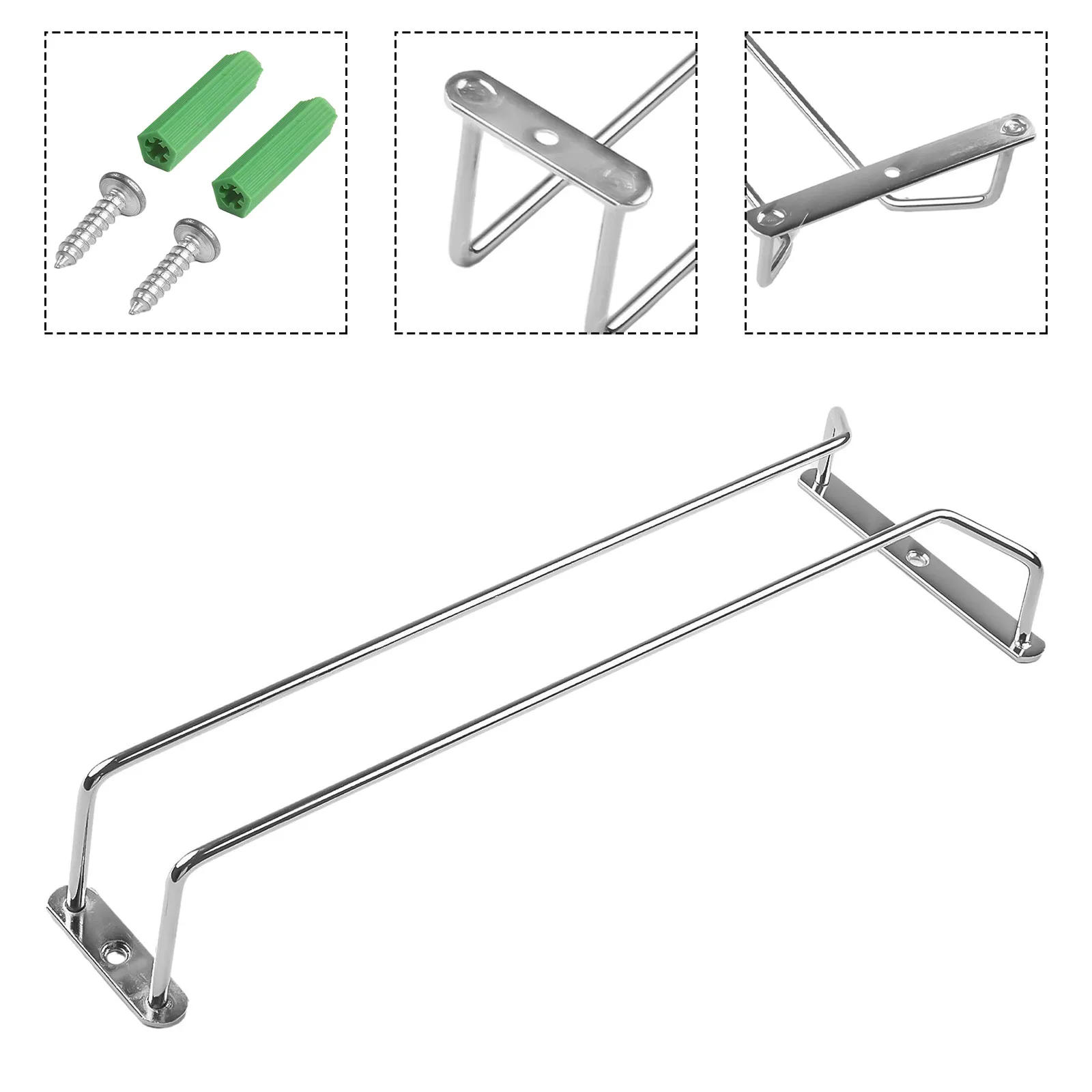 Bar Wine Glass Rack Champagne Display Holder Kitchen Organizer Shelf Stainless Steel Storage Useful Convenient
Bar Wine Glass Rack Champagne Display Holder Kitchen Organizer Shelf Stainless Steel Storage Useful Convenient