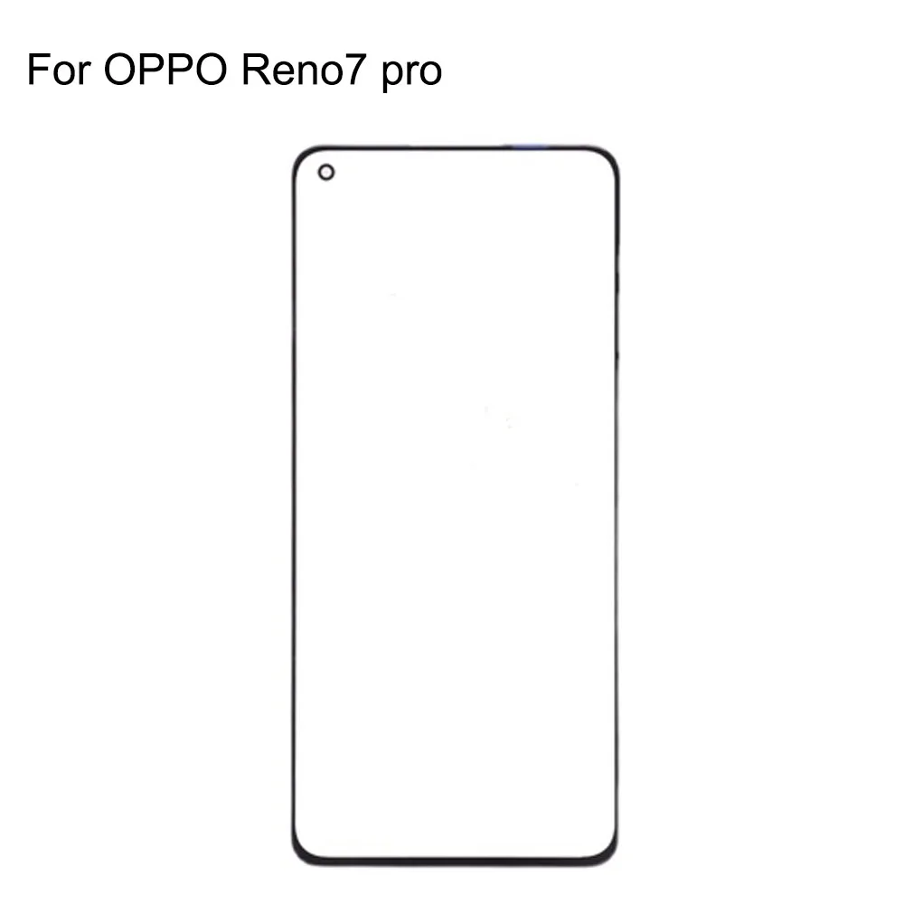 

2PCS For OPPO Reno7 pro Front LCD Glass Lens touchscreen For OPPO Reno 7 pro Touch screen Panel Outer Screen Glass without flex