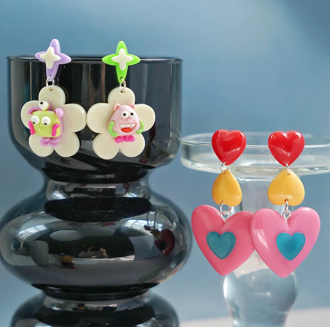 Cute Cartoon Flower Love Earrings Versatile Earrings Sweet Premium Earrings Girl Friendship Gift Jewelry Accessories
Cute Cartoon Flower Love Earrings Versatile Earrings Sweet Premium Earrings Girl Friendship Gift Jewelry Accessories