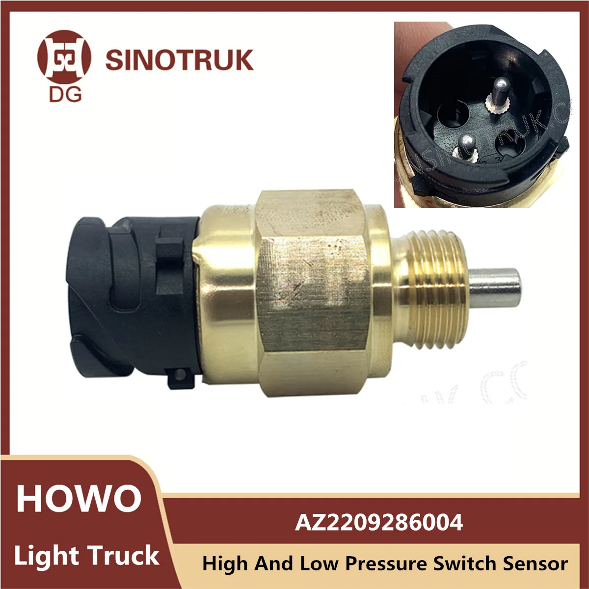 High And Low Pressure Switch Sensor AZ2209286004 For Sinotruk Howo Light Truck Sensor Induction Plug Original Truck Parts
High And Low Pressure Switch Sensor AZ2209286004 For Sinotruk Howo Light Truck Sensor Induction Plug Original Truck Parts