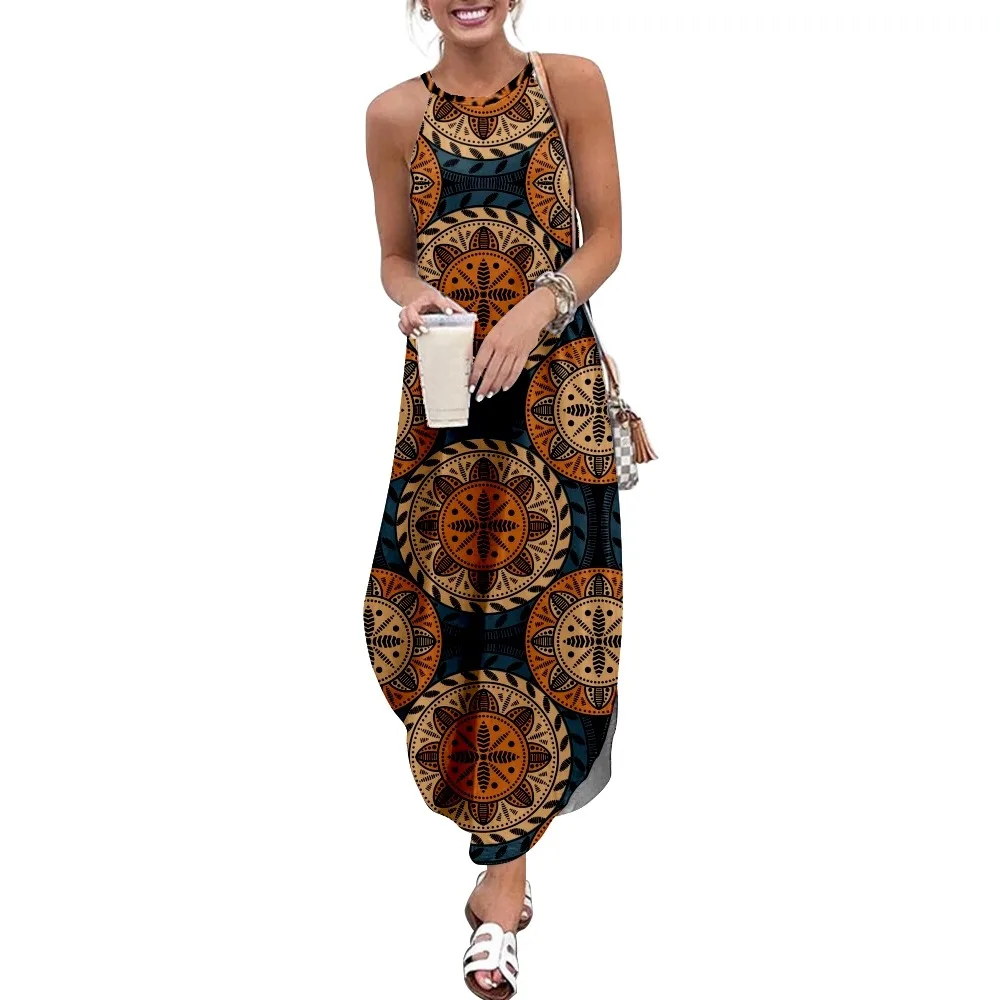 New Bohemian Style Casual Short Sleeve Camisole Dress Loose Long Double Pocket Beach Resort Dresses Women
New Bohemian Style Casual Short Sleeve Camisole Dress Loose Long Double Pocket Beach Resort Dresses Women