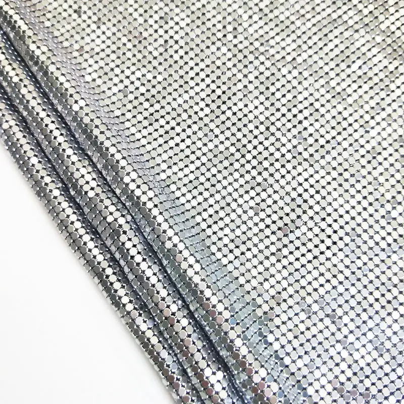 Silver Metal Mesh Fabric, Chainmail Sequined Fabric, DIY Sewing, Sexy Party Dress, Cosplay Earring, Home Decor, 150x45cm 
Silver Metal Mesh Fabric, Chainmail Sequined Fabric, DIY Sewing, Sexy Party Dress, Cosplay Earring, Home Decor, 150x45cm
