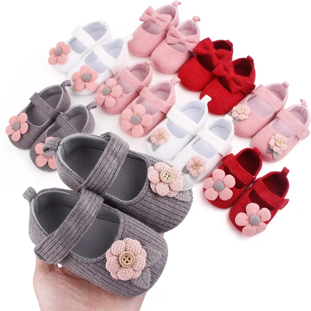 

Детская обувь Весна-Осень Цветочная мягкая подошва Нескользящая обувь для первых шагов детская обувь для 0-6-12 месяцев обувь для девочек