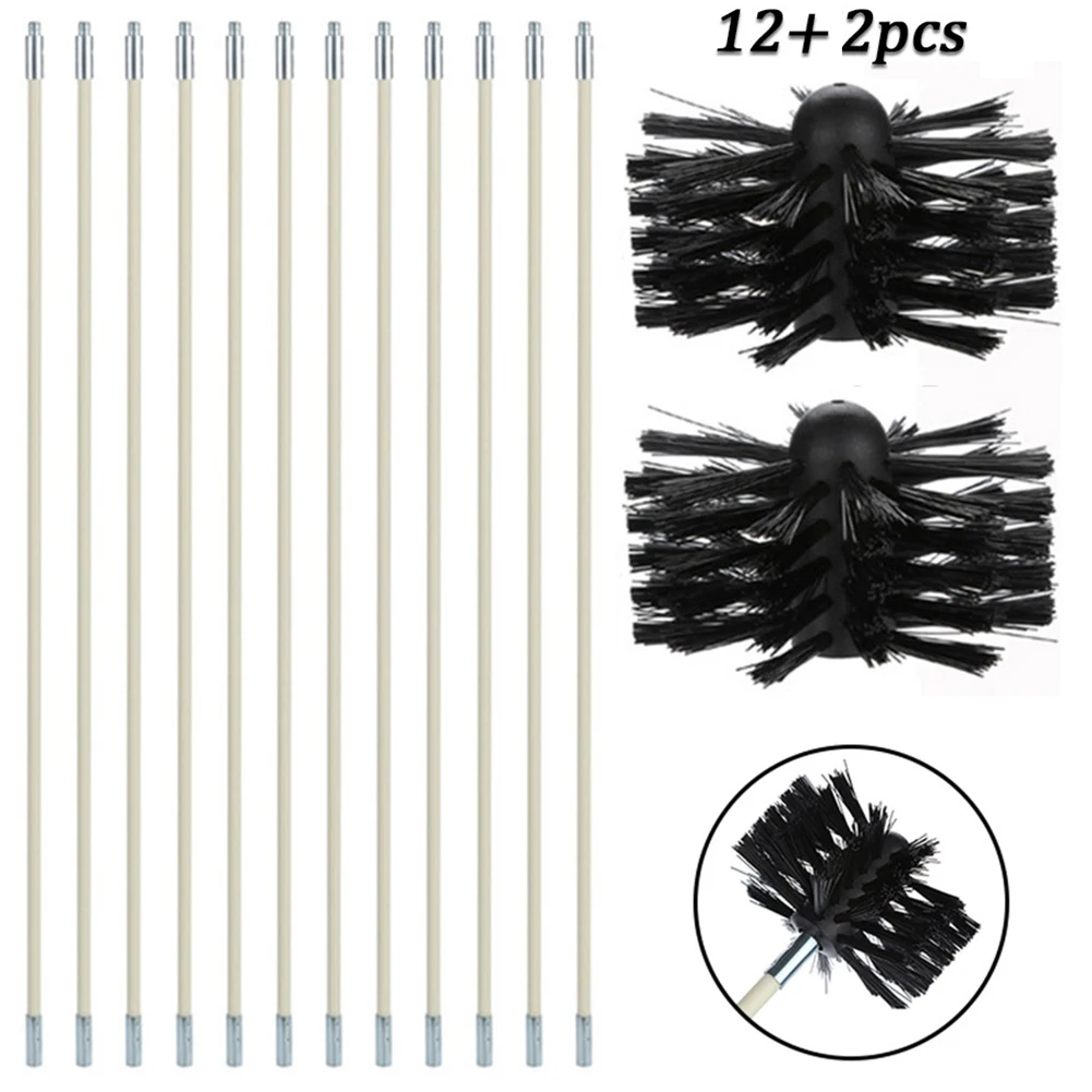 12 Pack Chimney Brush Dryer Pipe Brush Sweeping Cleaning Rotary Sweeping System Fireplace Kit Tool Set Cleaning Equipment
12 Pack Chimney Brush Dryer Pipe Brush Sweeping Cleaning Rotary Sweeping System Fireplace Kit Tool Set Cleaning Equipment