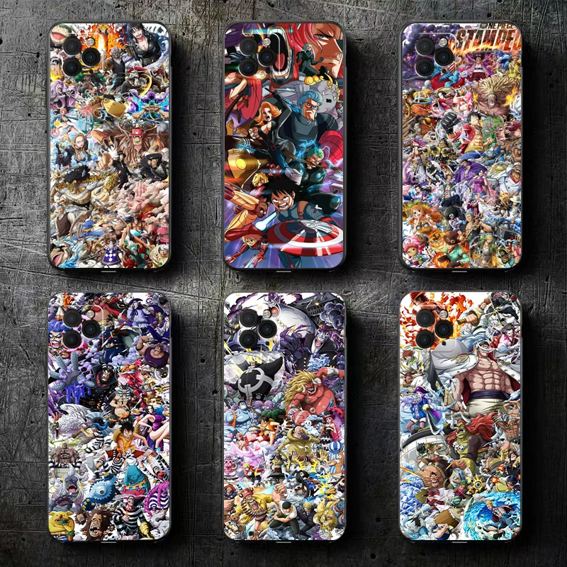 One Piece Anime Phone Case For Funda iPhone 11 13 12 Pro Max Mini X XR XS Max SE 2020 6 6s 7 8 Plus Coque Silicone Cover Black 
One Piece Anime Phone Case For Funda iPhone 11 13 12 Pro Max Mini X XR XS Max SE 2020 6 6s 7 8 Plus Coque Silicone Cover Black
