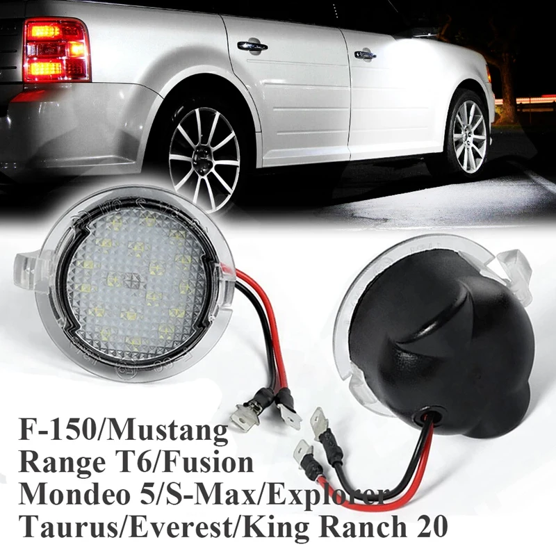 Led Side Mirror Puddle Lights Lamps for Ford F-150 Fusion Edge Mondeo 5 S-Max Taurus E X Flex Explorer Expedition Raptor 
Led Side Mirror Puddle Lights Lamps for Ford F-150 Fusion Edge Mondeo 5 S-Max Taurus E X Flex Explorer Expedition Raptor