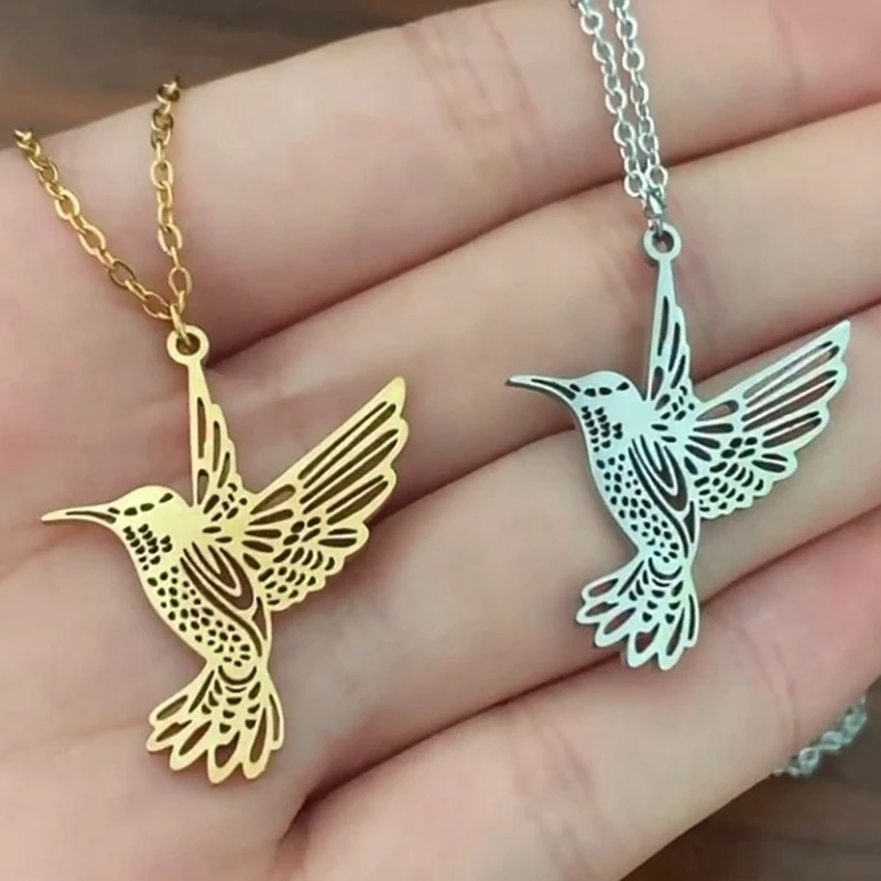 Stainless Steel Hummingbird Pendant Necklace Fashion Non Tarnish Gold Silver Color Jewelry For Women Ladies
Stainless Steel Hummingbird Pendant Necklace Fashion Non Tarnish Gold Silver Color Jewelry For Women Ladies