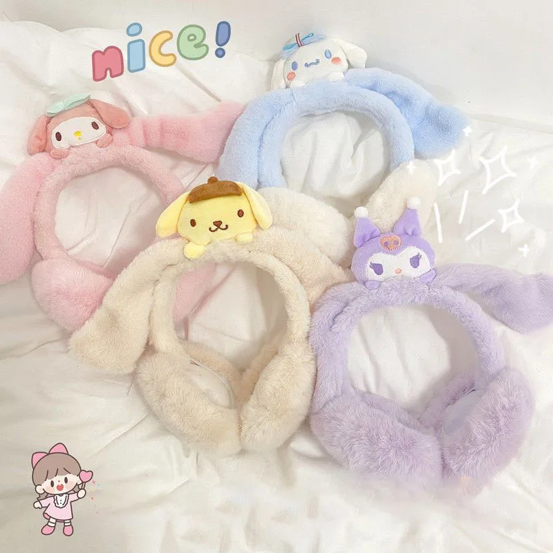 Милые наушники Sanrio милые Kuromi My Melody Cinnamoroll Мультяшные складные согревающие детские плюшевые игрушки для девочек в подарок
Милые наушники Sanrio милые Kuromi My Melody Cinnamoroll Мультяшные складные согревающие детские плюшевые игрушки для девочек в подарок