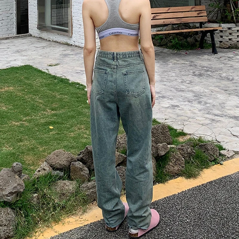 Denim Trousers Women Vintage Clothes High Waisted Wide Leg Jeans Streetwear Casual Y2K Pants Wide Cute Boyfriend Mom Jeans Woman
Denim Trousers Women Vintage Clothes High Waisted Wide Leg Jeans Streetwear Casual Y2K Pants Wide Cute Boyfriend Mom Jeans Woman