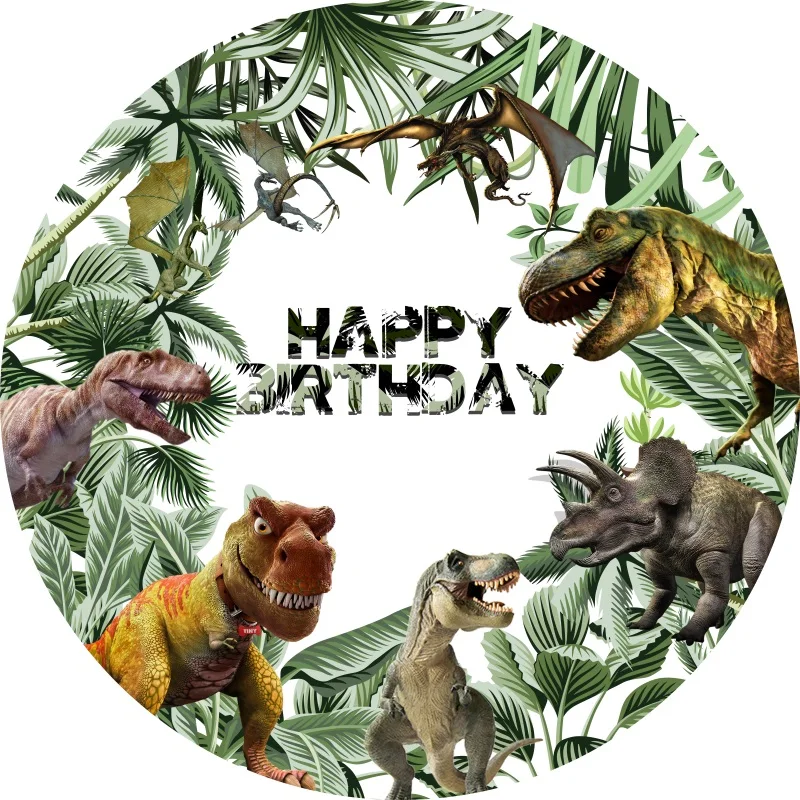 Laeacco Jurassic Dinosaur Circle Background Tropical Jungle Dino Kids Baby Birthday Portrait Customized Photography Backdrop
Laeacco Jurassic Dinosaur Circle Background Tropical Jungle Dino Kids Baby Birthday Portrait Customized Photography Backdrop