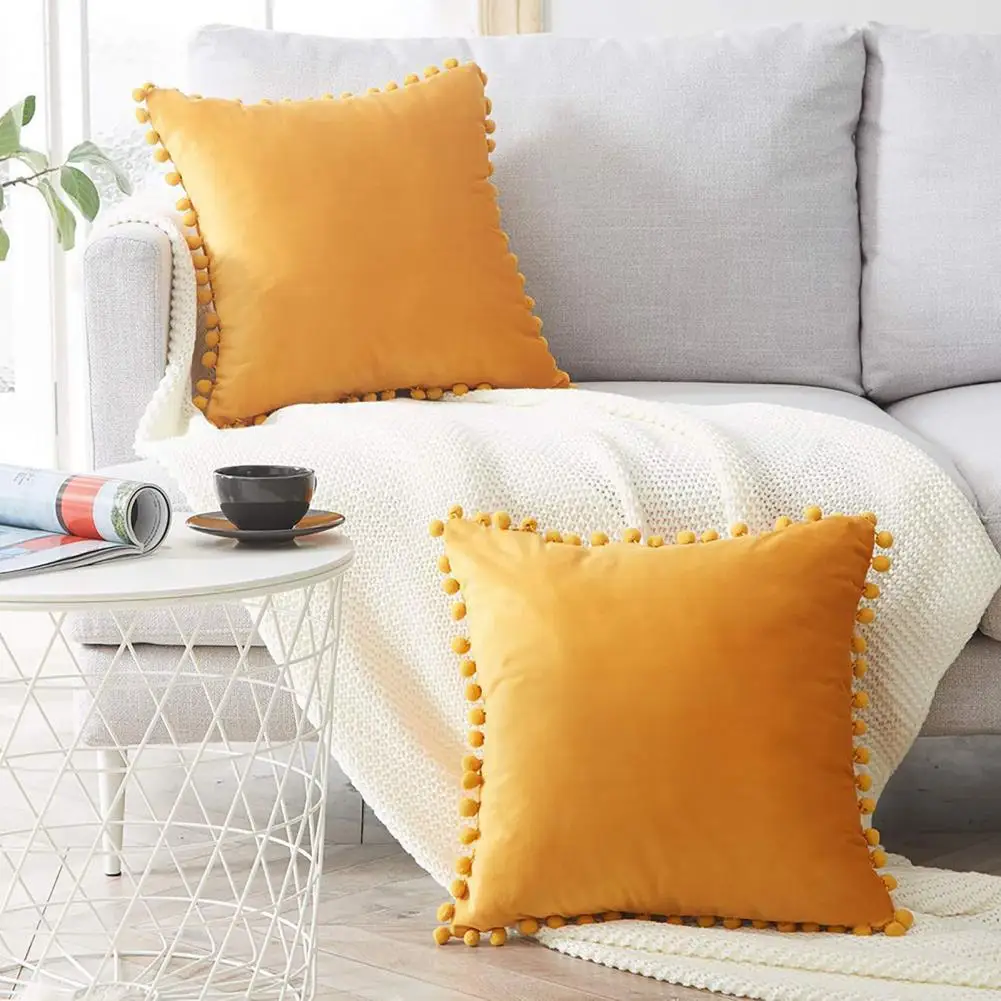 Breathable Pillowcase with Pompom Plush European Style Throw Pillow Cover Home Decor
Breathable Pillowcase with Pompom Plush European Style Throw Pillow Cover Home Decor
