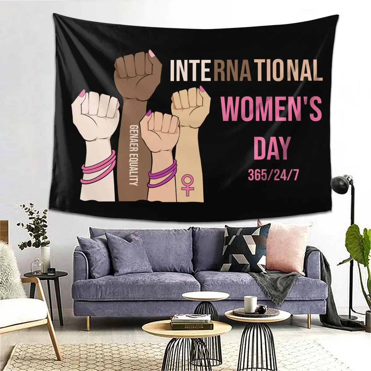 Anime Tapestry Women's Day Tapestry High Quality Polyester Fabric Macrame Wall Hanging Decor Cloth Carpet
Anime Tapestry Women's Day Tapestry High Quality Polyester Fabric Macrame Wall Hanging Decor Cloth Carpet
