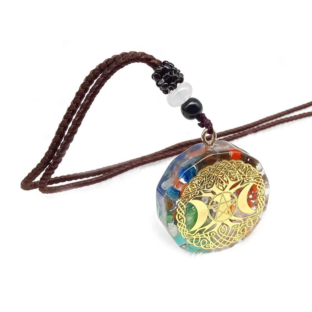 CHAKELA Orgonite Meditation Balance EMF Energy Generator Orgone Amulet 7 Chakra Pendant Necklace Protection Sweater Chain Jewelr
CHAKELA Orgonite Meditation Balance EMF Energy Generator Orgone Amulet 7 Chakra Pendant Necklace Protection Sweater Chain Jewelr
