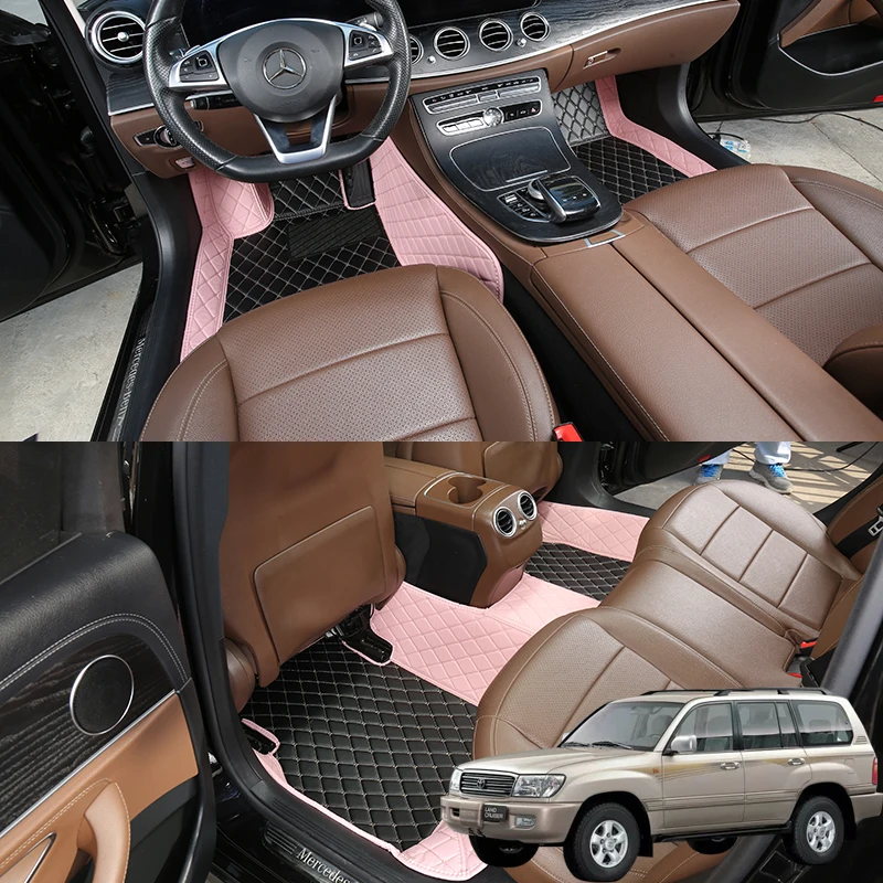 Автомобильные коврики для Toyota Land Cruiser 100, 2005, 2006, ковер, роскошные кожаные аксессуары для салона автомобиля
Автомобильные коврики для Toyota Land Cruiser 100, 2005, 2006, ковер, роскошные кожаные аксессуары для салона автомобиля