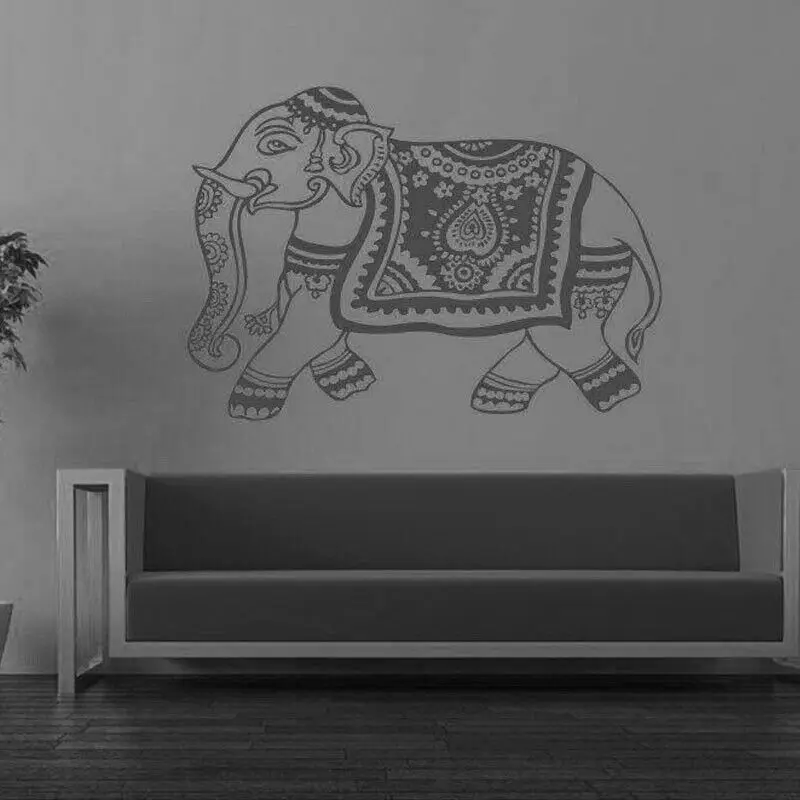

Elephant Ganesha Hindu Yoga Wall Sticker Vinyl Home Decor Room Bedroom House Decoration Decal Removable Self Adhesive Mural 3A28