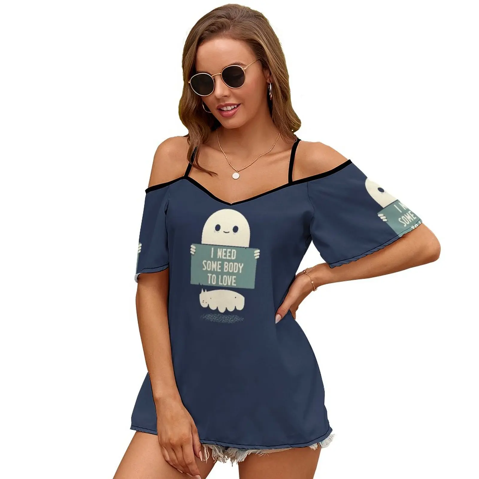 The Obvious 2035 Women Print T Shirt Casual Off Shoulder Loose Pullover Tops Fashion Clothes Ghost Love Nice Cute Queen Song
The Obvious 2035 Women Print T Shirt Casual Off Shoulder Loose Pullover Tops Fashion Clothes Ghost Love Nice Cute Queen Song