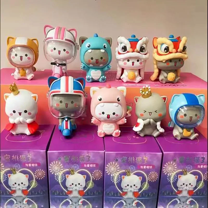 

Mitao Cat глухая коробка Kawaii Toylove Series Сезон 3 загадочная коробка Милая мультяшная кукла экшн-фигурка сюрприз рождественские новогодние подарки