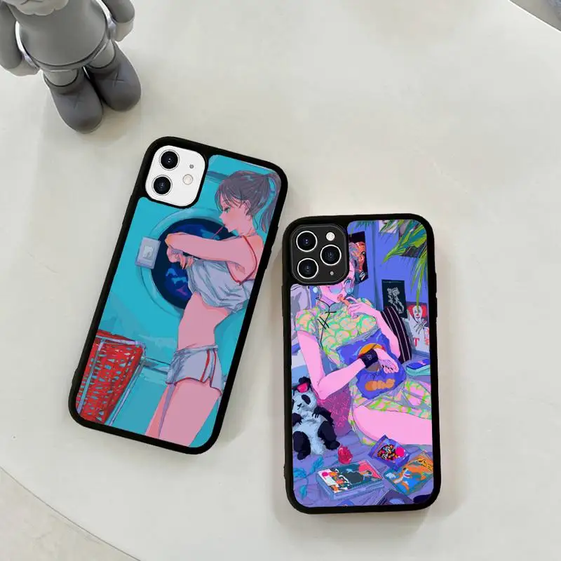 Kawaii Japanese Anime Girl Phone Case Silicone PC+TPU Case for iPhone 11 12 13 Pro Max 8 7 6 Plus X SE XR Hard Fundas
Kawaii Japanese Anime Girl Phone Case Silicone PC+TPU Case for iPhone 11 12 13 Pro Max 8 7 6 Plus X SE XR Hard Fundas