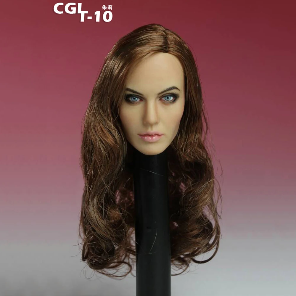 CGL T-10 1/6 Angelina Jolie Head Sculpt Beautiful Girl Women Head Carving Model Suntan Skin Fit 12" Female Body Dolls
CGL T-10 1/6 Angelina Jolie Head Sculpt Beautiful Girl Women Head Carving Model Suntan Skin Fit 12" Female Body Dolls