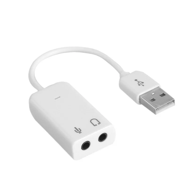 USB Sound Card Virtual 7.1 3D External USB Audio Adapter USB To Jack 3.5mm Earphone Micphone Sound Card for Laptop Notebook PC
USB Sound Card Virtual 7.1 3D External USB Audio Adapter USB To Jack 3.5mm Earphone Micphone Sound Card for Laptop Notebook PC