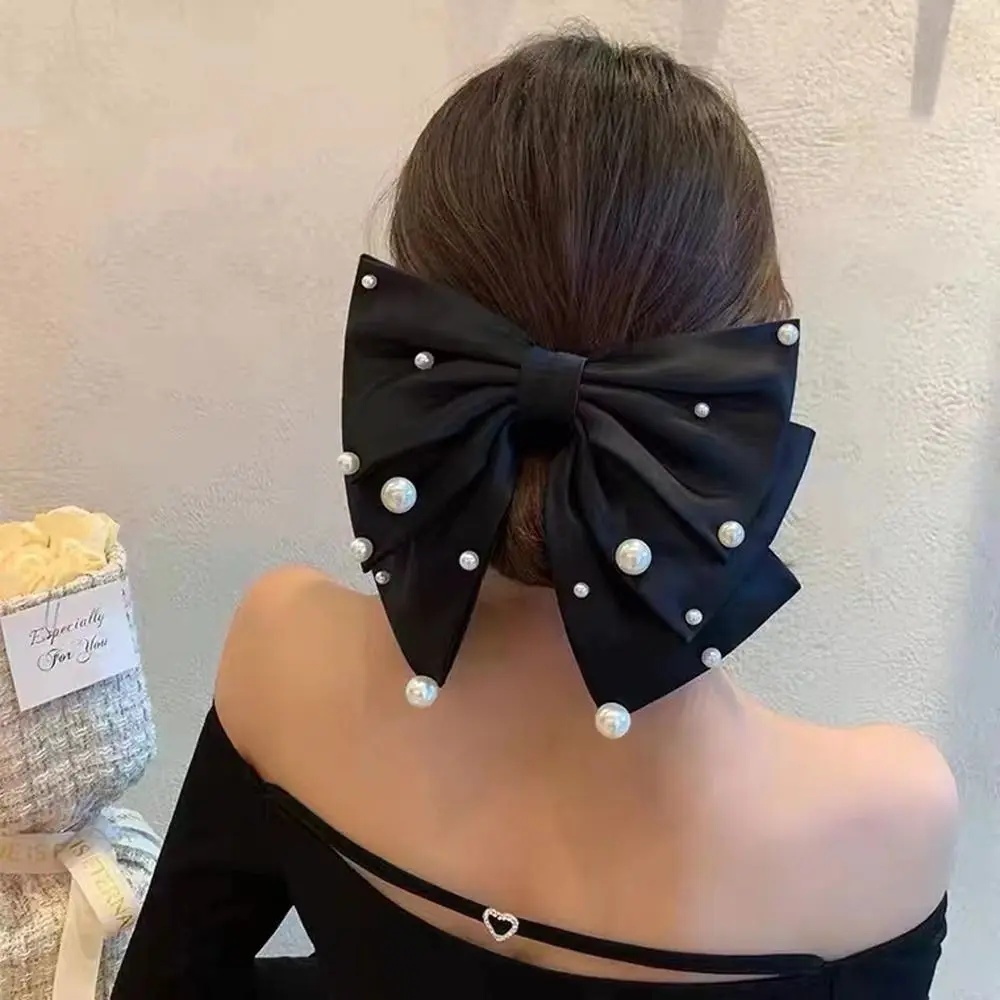 Большой большой атласный бант жемчужный пружинный зажим акула зажим свадебный головной убор аксессуары для волос держатель для волос в под... 
Большой большой атласный бант жемчужный пружинный зажим акула зажим свадебный головной убор аксессуары для волос держатель для волос в под...