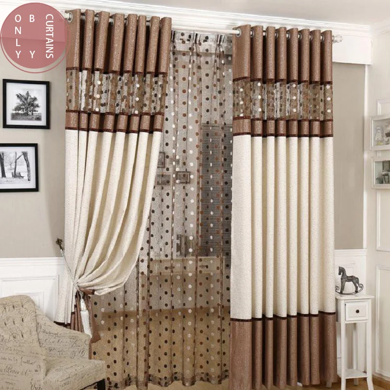 

European Curtain Roman Sheer Luxury Windows Blackout Bird Nest Spliced Curtain Linen for Living Room Kitchen Bedroom 2021