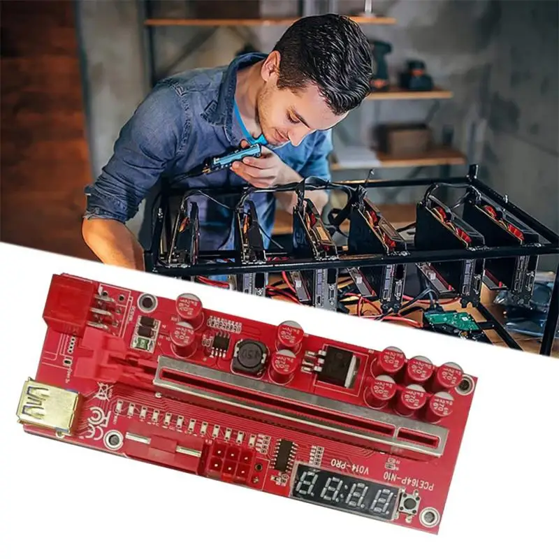 Новый 1-6 шт. V014 Pro PCIE Riser 013 кабель Riser Экспресс X1 X16 SATA к 6-контактному кабелю питания USB 3,0 кабель для майнинга
Новый 1-6 шт. V014 Pro PCIE Riser 013 кабель Riser Экспресс X1 X16 SATA к 6-контактному кабелю питания USB 3,0 кабель для майнинга