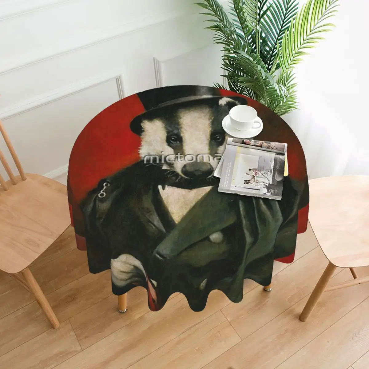 Victorian Mr Badger Tablecloth 60in Round 152cm Waterproof Protecting Table Great Gift
Victorian Mr Badger Tablecloth 60in Round 152cm Waterproof Protecting Table Great Gift