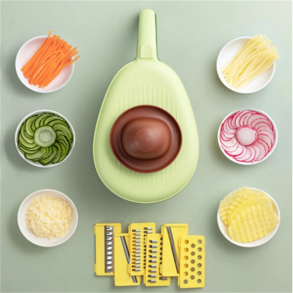 Avocado Shape Multifunctional Salad Utensils Vegetable Chopper Carrot Potato Manual Shredder Kitchen Cooking Vegetable Tools
Avocado Shape Multifunctional Salad Utensils Vegetable Chopper Carrot Potato Manual Shredder Kitchen Cooking Vegetable Tools