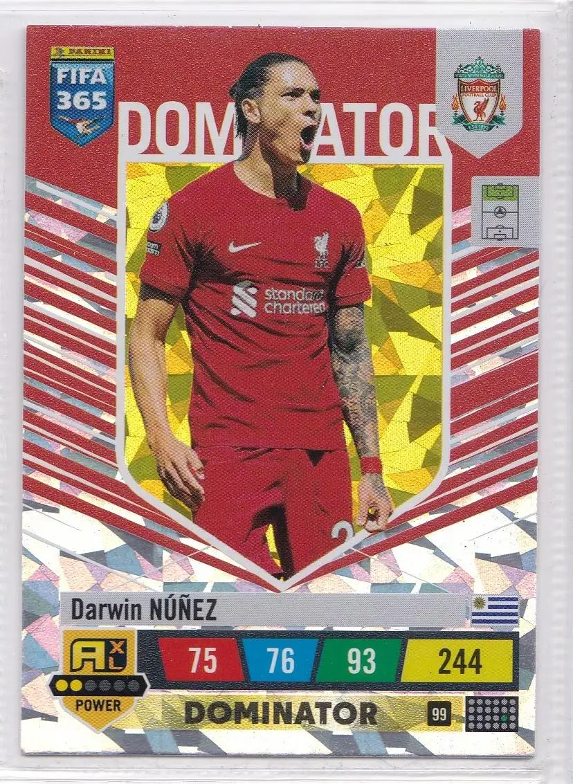 

PANINI 2023 FIFA 365 Star Card 99 POWER Liverpool Nunes