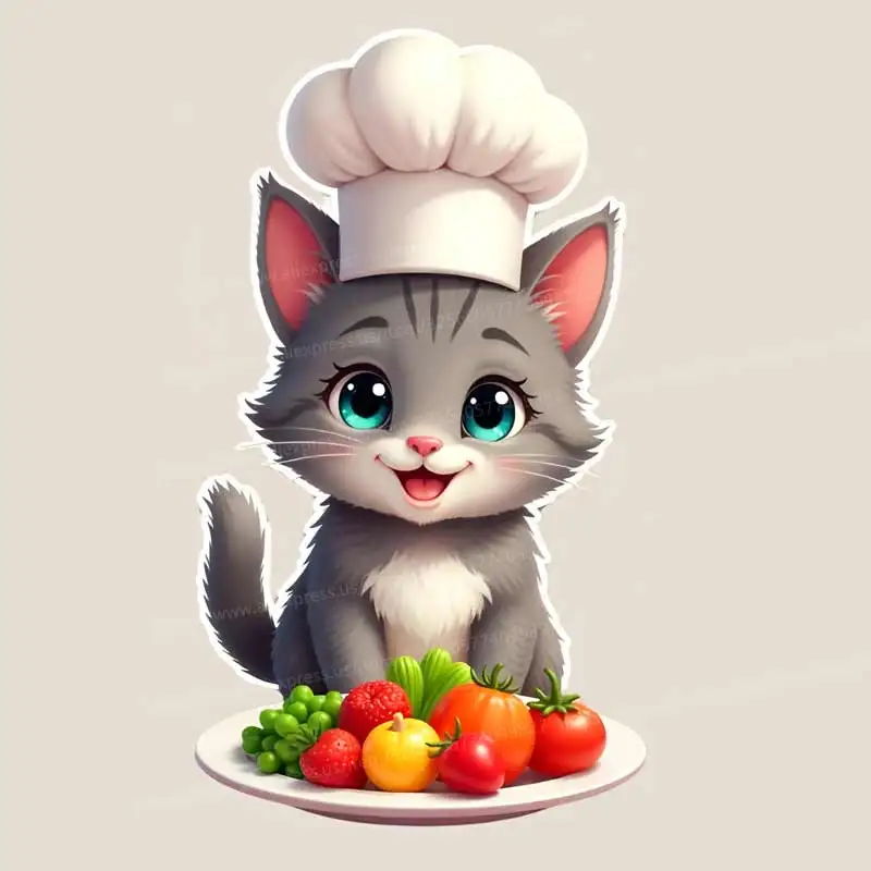 Наклейки на стену с котом и шеф-поваром S728
Наклейки на стену с котом и шеф-поваром S728
